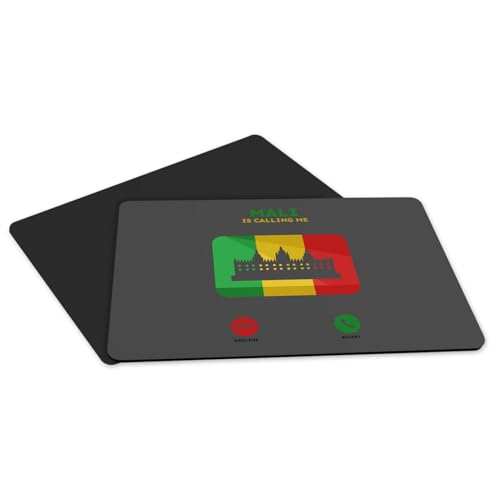 Sets de table Mali caoutchouc noir grand format lavable pour protection table cuisine - 5