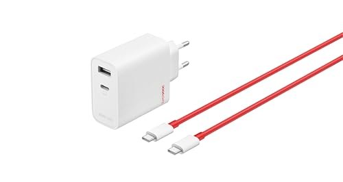 OnePlus SUPERVOOC 80W Fast Charger, Dual Ports GaN Power Adapter with Type-C Flash Cable, Compatible with OnePlus 15/15R/13/13R/Nord5/CE5