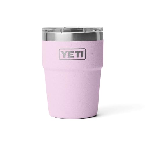 YETI Rambler stapelbarer Becher, vakuumisoliert, Edelstahl mit MagSlider-Deckel, 473 ml, Kirschblüte
