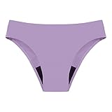 Damen Bikinihose Badehose für Die Menstruation Saugfähige Periodenhose Hoher Taille Badehose Badebekleidung für Teenager-Frauen Einfarbige Badehose Bikinihose High Waist Blumen Bauchweg