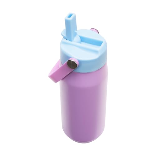 Image of PUMA unisex-adult 18oz Insulated Stainless Steel Water Bottle With Straw & Carry Handle