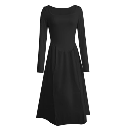 Robe midi décontractée col carré pour rester élégante sous la chaleur