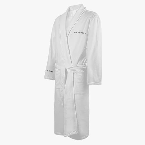 Personalized Bathrobe With Your Name For Men, Custom Color, Custom Bathropes, Men's Loose-fitting Bathrobe, Men Soft Plush Robes, Customizable Bathrobes Personalized Plush Robes for Men4
