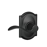 Schlage F10 ACC 622 CAM Camelot Collection Accent Passage Lever, Matte Black