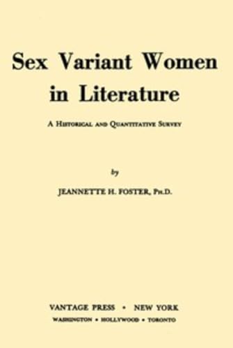 Sex Variant Women in Literature: A Historical and Quantitative Survey