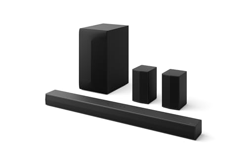 Home Theater Soundbar LG S60TR – 440W RMS, 5.1 Canais, Bluetooth 5.3, Dolby Digital, Alto-Falantes T