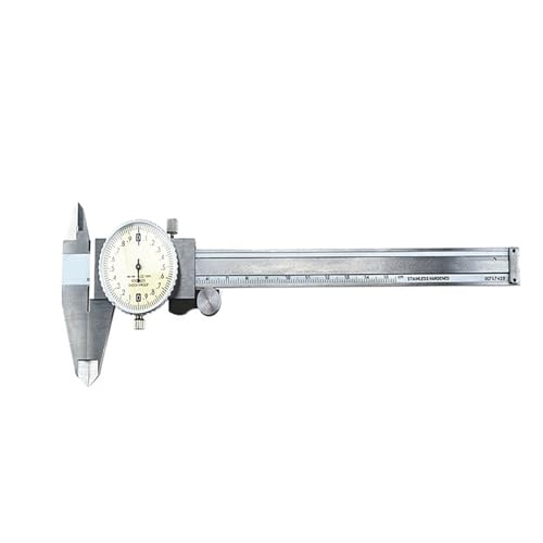 Calibrador vernier de acero inoxidable de 150mm con reloj a prueba de golpes para mediciones