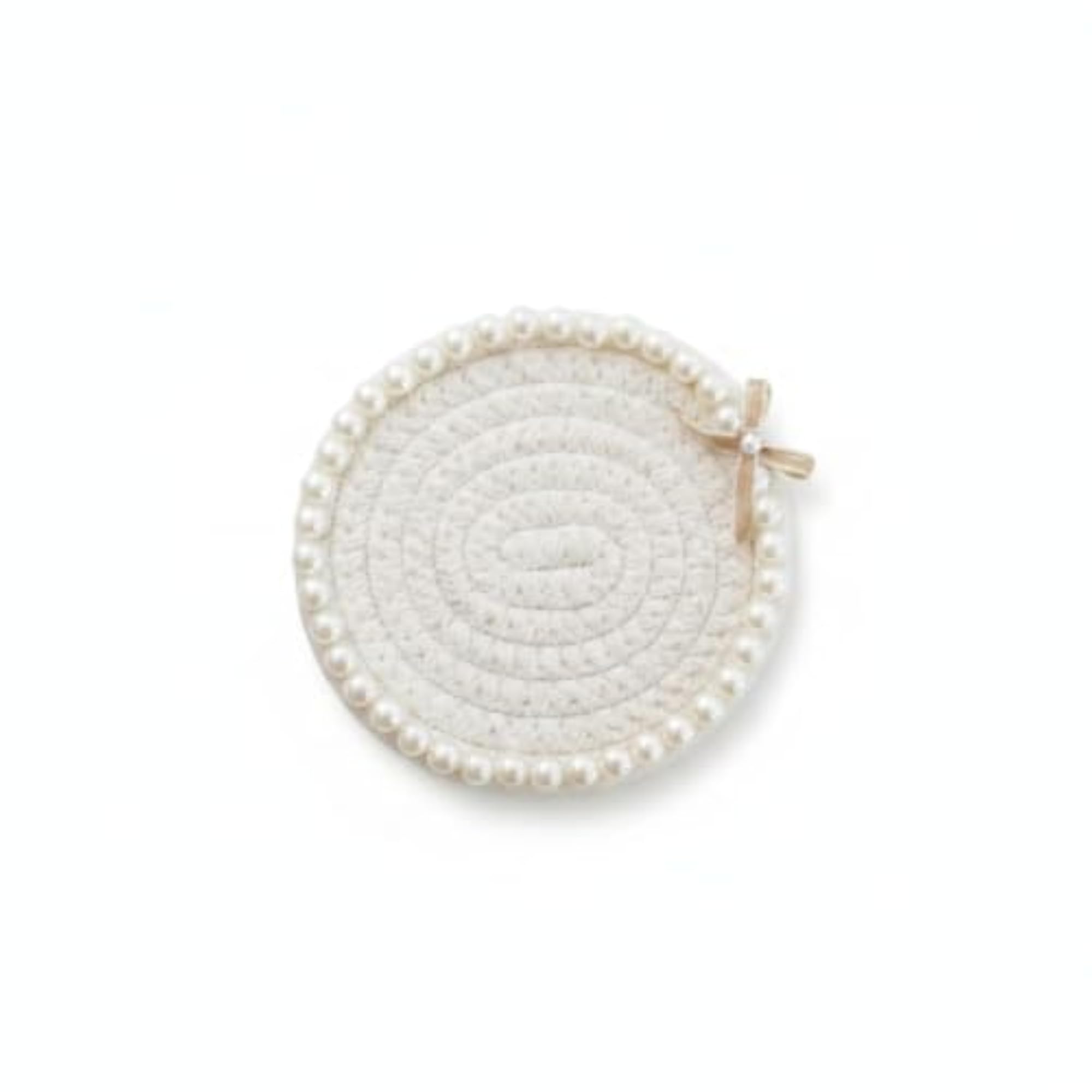 Handwoven Heat-Insulation Mat with Pearl Edge