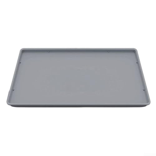 Alfombrilla de silicona para cafetera de 50 x 40 cm, antideslizante, resistente al calor, almohadilla de protección de encimera de borde alto para cafetera espresso y receptor de derrames de