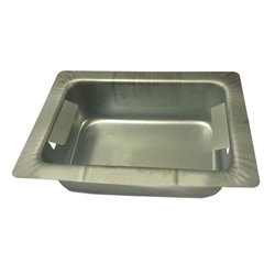 Cassetto vaschetta portacenere per camino e stufa a pellet 30 x 20 x 7 cm CLAM in lamiera stampata