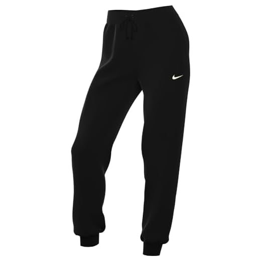 Nike Damen NSW Phnx FLC Mr Pant Std Hose, Black/Sail, S EU