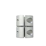 Filteilect Wellenkupplung aus Aluminiumlegierung für Schrittmotor – D20 x 25 und D25 x 30 Bohrungsgrößen, 4 mm Schraubenloch, flexible Kupplung für Mechanik (D25 x 30 (6,35–8))