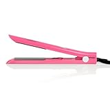 Brilliance New York - 1 Inch Pro Diamond Titanium Flat Iron - 2 in 1 Hair Straightener and Curler - Anti-Static, Frizz-Free Ionic Plates - Auto Shut-Off Dual Voltage Flat Iron w/LCD Display