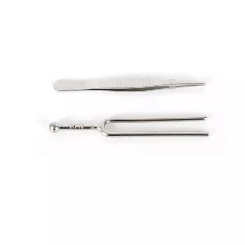 Piano Tuning Kit 14 pezzi in pelle fonoassorbente 440 Hz diapason chiave fissa punteruolo accordatore per principianti e professionisti