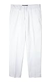 Spring Notion Boys' Flat Front Dress Pants 10 White
