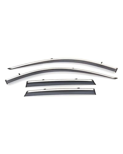 Viseras Acrílicas Protectores De Lluvia para Viseras De Puerta para C5X con Molduras De Acero Inoxidable Juego De 4 Piezas Modelo 2021 Protección Estética