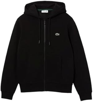 Lacoste mens Classic Fit Hooded Zippered Sweatshirt