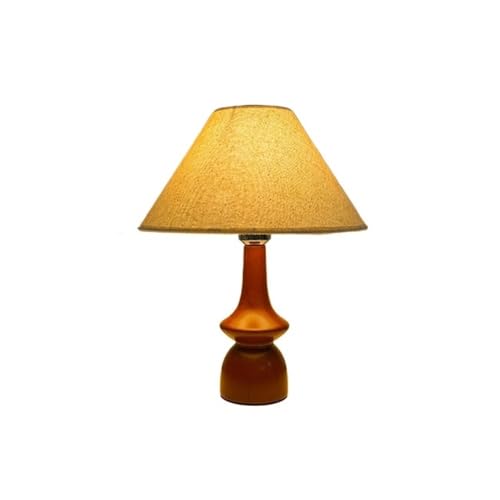 Lampe de chevet en bois style rétro veilleuse tissu chambre à coucher