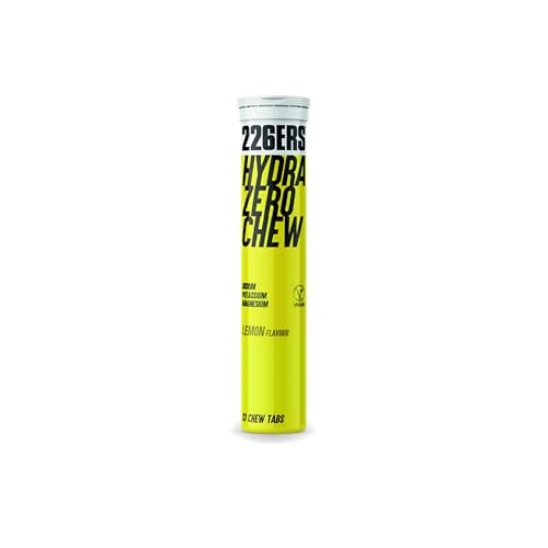 226ERS - Chew Salts, Sales Minerales Masticables para Deportistas, Sodio, Magnesio, Potasio y Calcio, Evitar Deshidratación y Regular PH, Entrenamientos y Competiciones, Sabor Limón, 13 Comprimidos