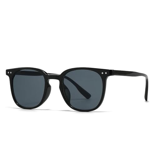 Lunettes de soleil pour femmes avec rivets esthétiques et verres rétro