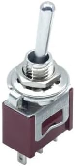 ON-ON ON-Off-ON DTS-3202 DTS-3203 DTS-6202 DTS-6203 2A 250V Brown Color mini M6 Toggle Switch | DTS-3202