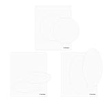Craftelier Lot de 6 diffuseurs de gaufrage dimensionnels pour machine à embosser Sizzix, Big Shot, Big Shot Plus, Big Shot Switch, Revolution | 3 formes pour scrapbooking