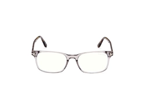 Image of Eyeglasses Tom Ford FT 5831 -B 020 Shiny Transparent Grey, incht inch Logo /Blue Block