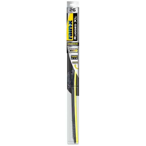 Rain-X 870426 Rugged XL Wiper Blade 26", Windshield Wipers Replacement, Quiet & Durable Beam Design, All Weather Performance & Easy Universal Install, Blade Wear Indicator (Pack of 1)