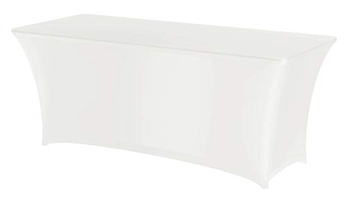 Housse de table rectangulaire HENDI en jersey blanc pour buffet et événement