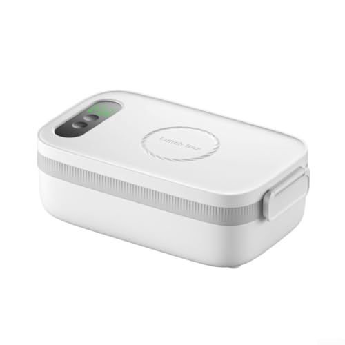 HomeVortex Lonchera eléctrica inalámbrica con 14000 mAh recargable, carga tipo C, 8 ajustes de temporizador, 4 controles de temperatura, capacidad de 1 litro, forro interior de acero inoxidable 304