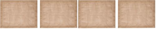 Mikasa Salvamanteles de Yute, Set de 2 salvamanteles Naturales para mesas de Comedor rústicas, 35 x 45 cm, Antideslizantes, Diseño Natural (Paquete de 2)