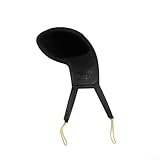 Funda protectora para la barbilla para violín con bandas elásticas para violines de 3/4 4/4 1/2 1/4 1/8 1/16, material agradable a la piel para aliviar la presión del cuello (negro 1/2-1/4)