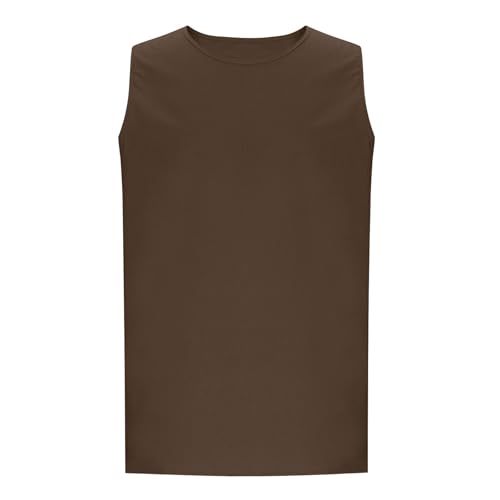 AEGJEGVD Men Linen Tank Tops Clearance,Mens Round Neck Sleeveless Solid Color Retro Basic Vests Summer Casual Loose Beach Tank Top Hawaiian Breathable Sport Vest UK Size M-4XL Today's Deals - Image 3