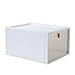 SHDT 2 Uds Caja De Zapatos Caja De Almacenamiento De Zapatos Apilable Caja Organizadora De Zapatos De Plástico Transparente Caja De Zapatos Plegable Fácil De Montar, 34 * 27 * 19 CM