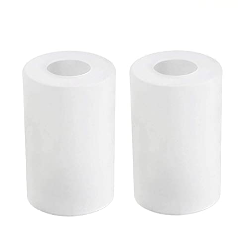 Frosted Light Shade Glass Lamp Shade Pendant Light Shade Replacement Light Fixture Cylinder Shade Diameter 3.5" Height 5.5" Fitter 1.65" (2 Packs) #TOP2