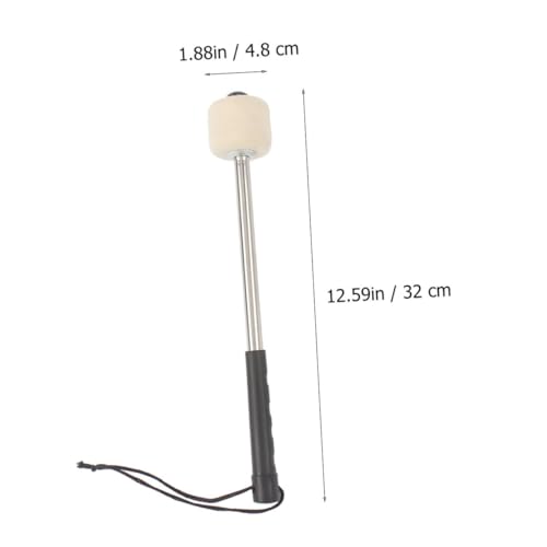 2 piezas Accesorios para Batería - Maza para Bombo con Cabeza de Fieltro de Lana miniatura 2