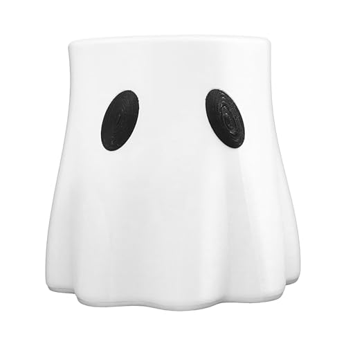 Penlimly Maceta Fantasma, Maceta Calabaza para Halloween y Golosinas, Adorno Decorativo de Mesa para Estantería Escritorio Salón Dormitorio
