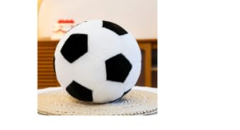 YUPDFGB 22 cm Coussin Football Peluche, Ballon de Foot Décoration Enfant, Oreiller Canapé Décoratif, Décoration de Chambre Créative, Cadeau d'anniversaire...