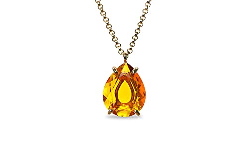 Collier en or citrine jaune Anémone : un bijou artisanal d'exception - 5