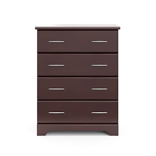 Storkcraft Brookside 4 Drawer Dresser (Espresso) – GREENGUARD Gold Certified, Dresser For Nursery, 4 Drawer Dresser, Kids Dresser, Nursery Dresser Drawer Organizer, Chest of Drawers - Thumbnail 3