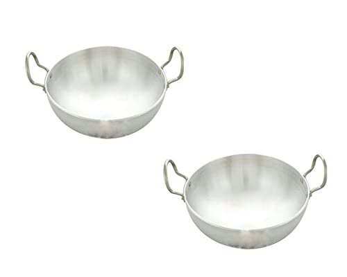 Set de 2 Kadhai de Aluminio Tamaño Muy Pequeño miniatura 1