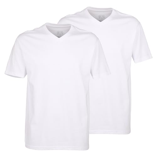 T-shirt pour homme Ceceba blanc uni en pur coton lot de 2 sous-vêtement respirant