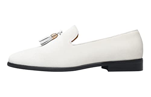 ELANROMAN Men's Loafers Tassels Penny Slip-On Luxury Wedding Shoes2