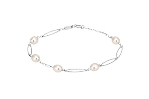 Bracelet en or jaune avec perles de culture rondes pour sublimer vos tenues du quotidien