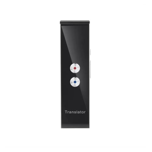 Mini Translator Machine Dual-Mic Noise Reduction, Simultaneous Translation for International Negotiations & Tourism(T8 Black)