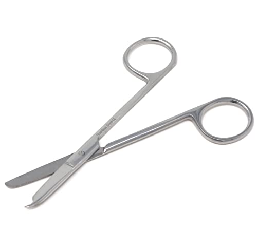 Stitch Cutting Embroidery Scissors Straight Sharp with one Hook Blade Stainless Steel, Lightweight made of Premium Grade Stainless Steel (4.5