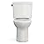 TOTO Drake Two-Piece Elongated 1.28 GPF TORNADO FLUSH Toilet with CEFIONTECT, Colonial White - CST776CEG#11