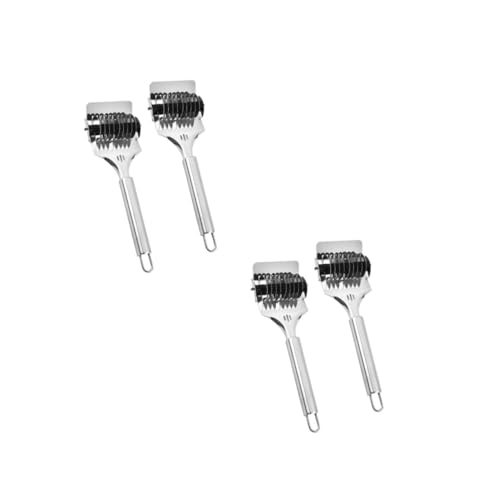 Alipis 2 Series Cortador De Fideos Herramienta Para Cortar Cebolletas Dispositivo De Corte De Herramienta De Corte De Fideos Cortadora Manual Silver Acero Inoxidable 2 Piezas*2