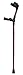 Walk Easy Forearm Crutches w/Half Cuff Anatomic Grip Model 496 (Pair) (Midnight Blue)