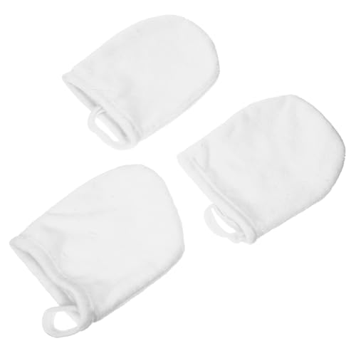 BELLIFFY Microfiber Cleaning Gloves Small Set Makeup Pads Exfoliating Glove for Day Makeup Removal